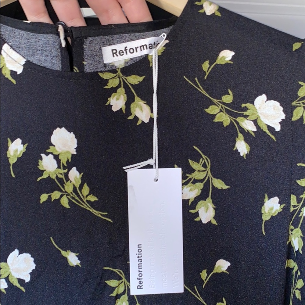 NEW Reformation Rosalee Floral Moon Dress - Picture 4 of 9
